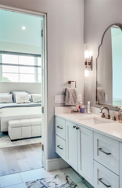 Furnished interior view inside a new home in The Residences, Irving (Image 21).