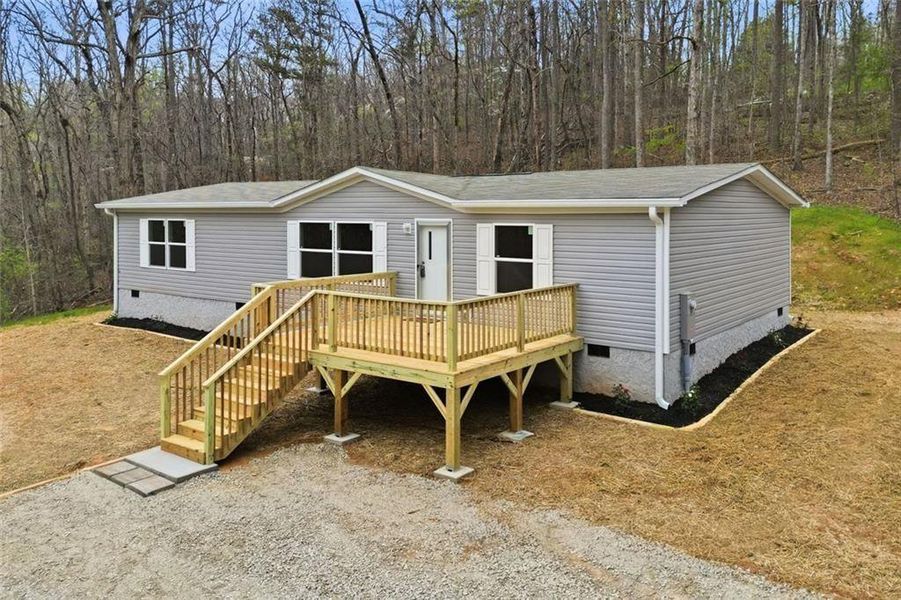 Exterior details and patio area of a home in , Ball Ground (Image 1). Exterior details and patio area of a home in , Ball Ground (Image 1).