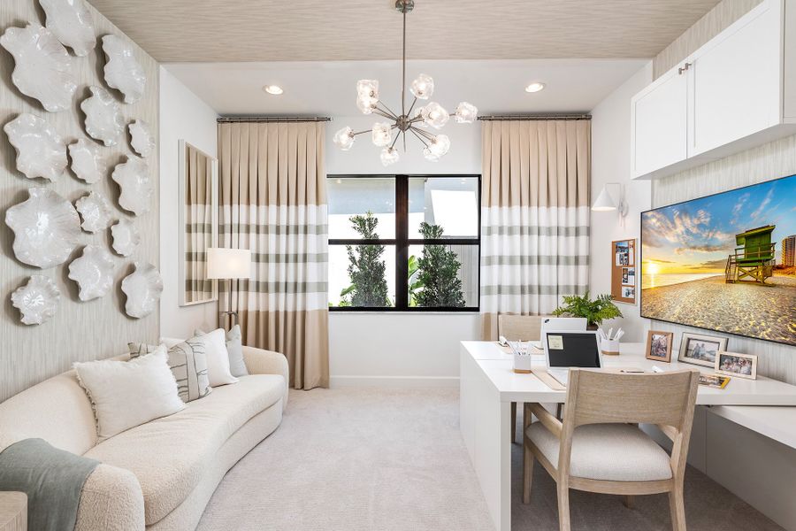 Representative furnished interior of a home built from the Venice by GL Homes in Valencia Grand (55+), Boynton Beach (Image 29).