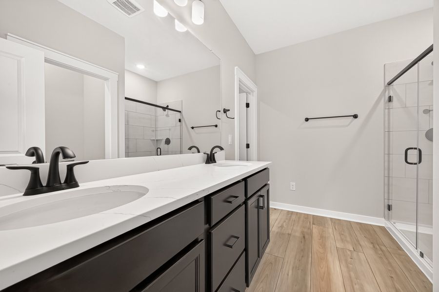 Furnished interior view inside a new home in Aldeana, Bonney (Image 19).