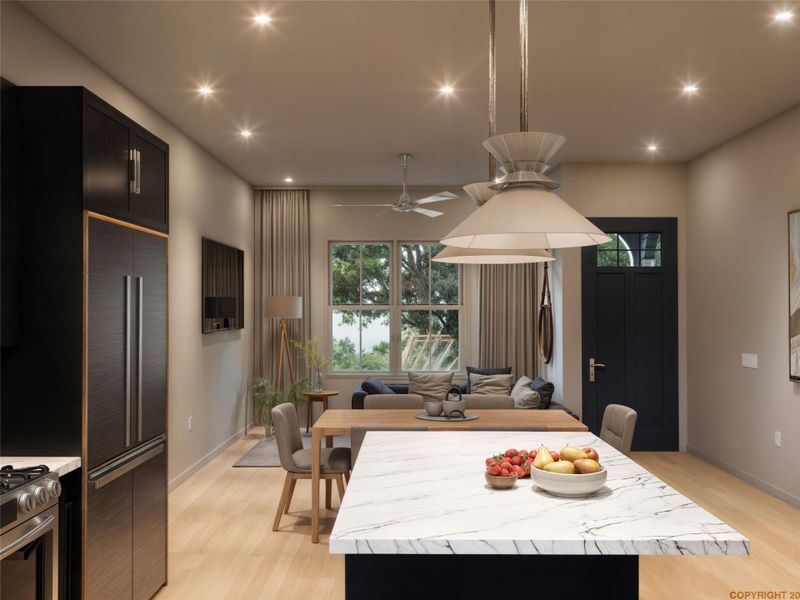 Furnished interior view inside a new home in , Austin (Image 9).