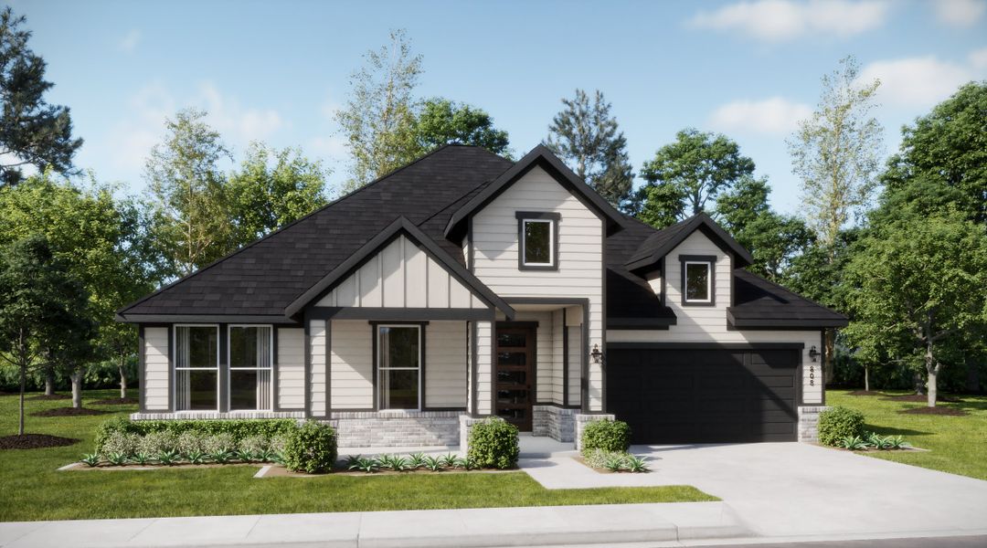 Representative exterior photo of a completed home built from the Helios by Risewell Homes in Myrtle Creek, Waxahachie, TX (Image 4).