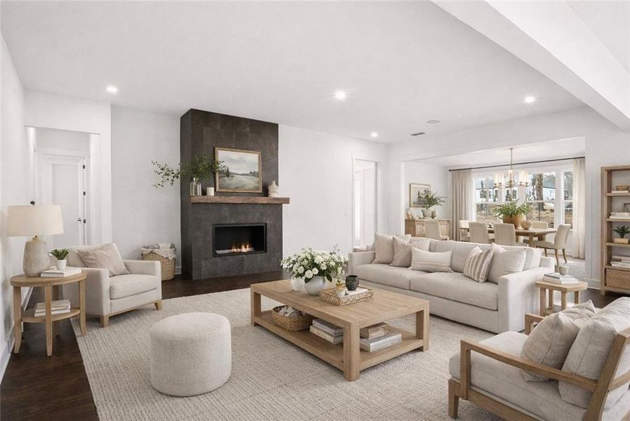 Furnished interior view inside a new home in , Cumming (Image 33).