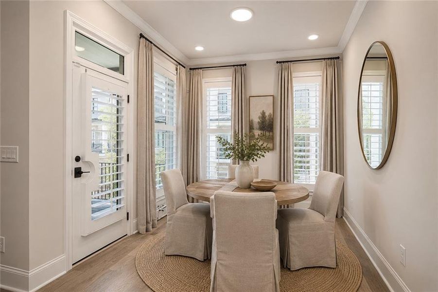 Furnished interior view inside a new home in , Alpharetta (Image 7).