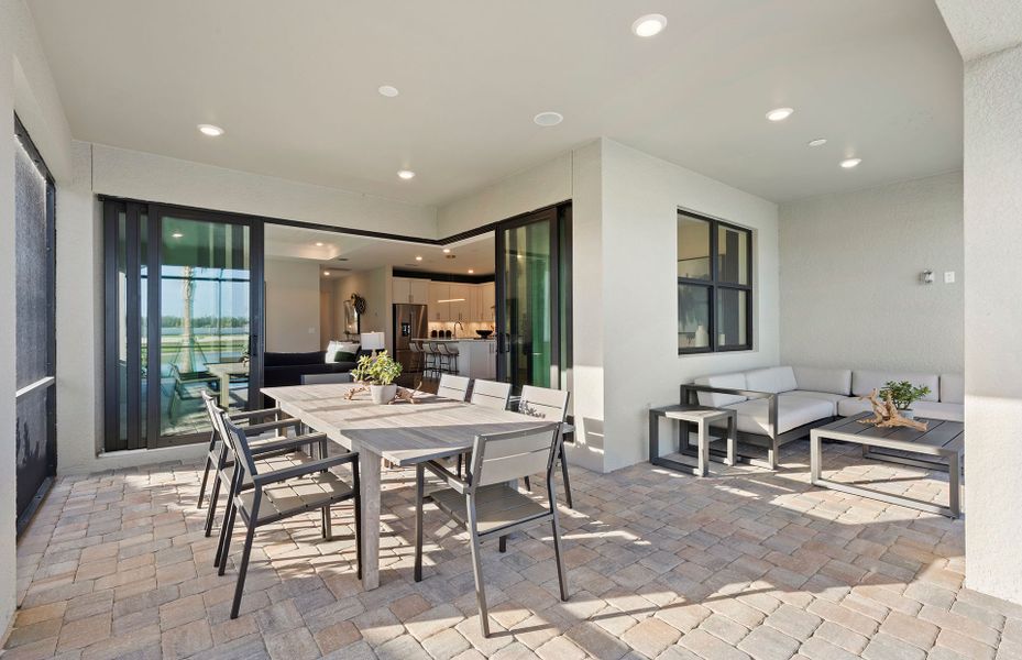 Representative exterior details of a home built from the Mystique by Centex in Cedar Grove at The Woodlands, North Port (Image 3).