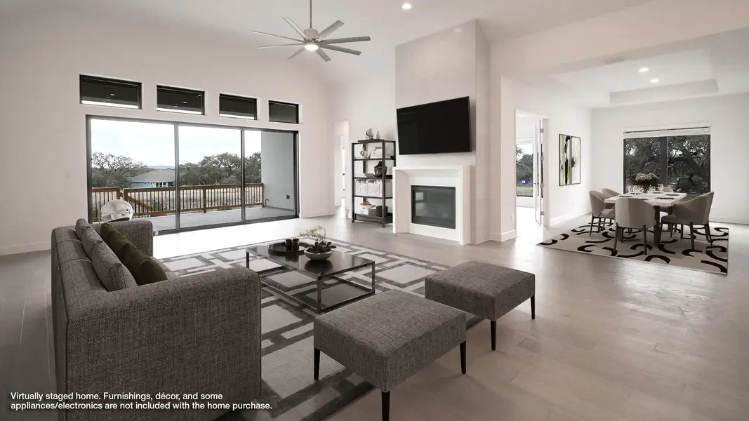 Furnished interior view inside a new home in Thornebrook, Bulverde (Image 10).