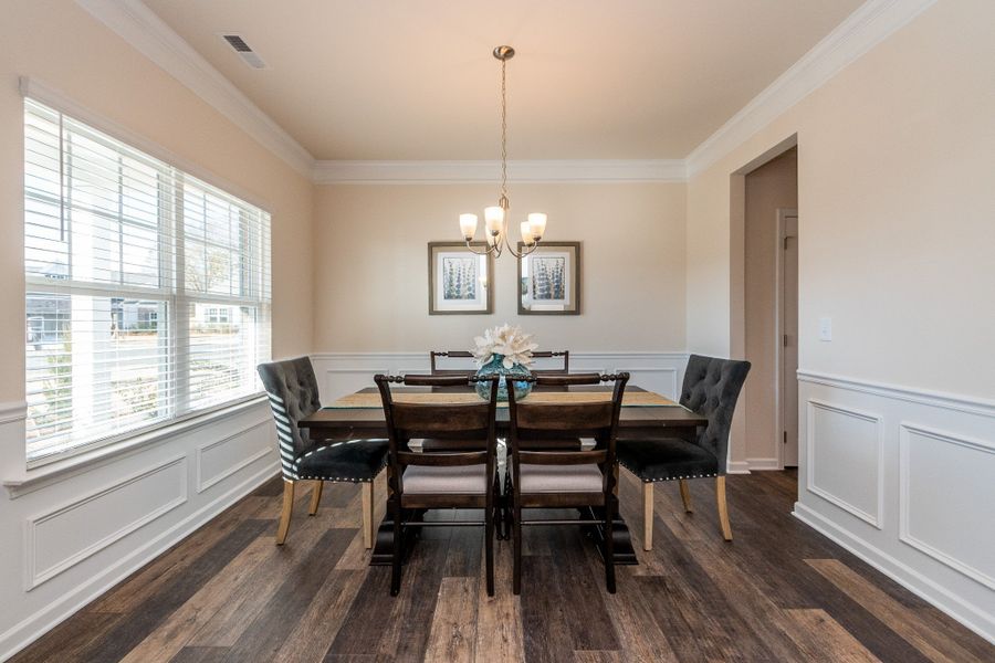 Furnished interior view inside a new home in The Oaks, Clarksville (Image 3).