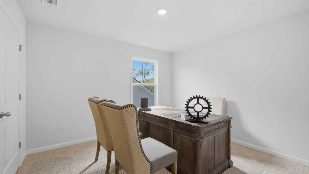 Representative furnished interior of a home built from the Belfort by D.R. Horton in Hamptons at Riverwood North, Dallas (Image 19).