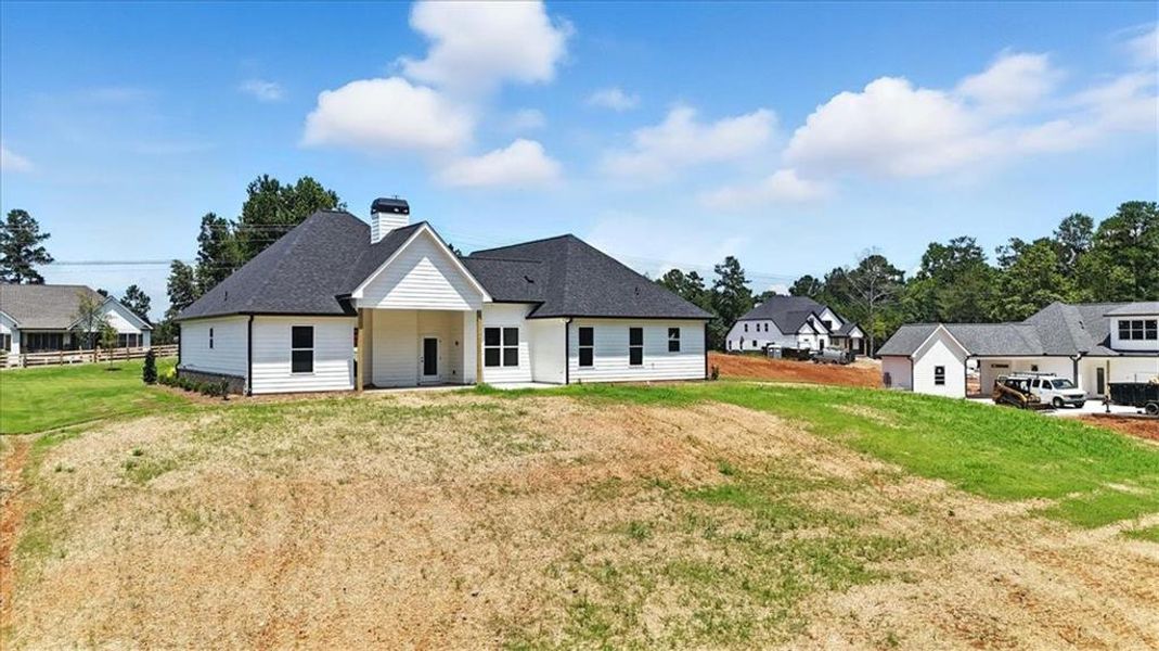 Front exterior of a new home in , Waleska, GA, highlighting curb appeal (Image 22).