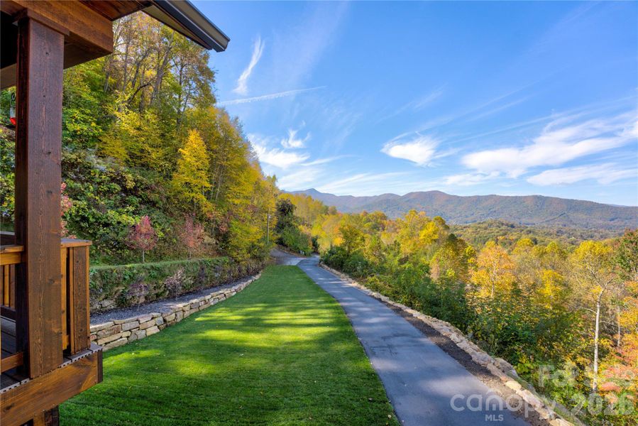 Exterior details and patio area of a home in , Waynesville (Image 23).