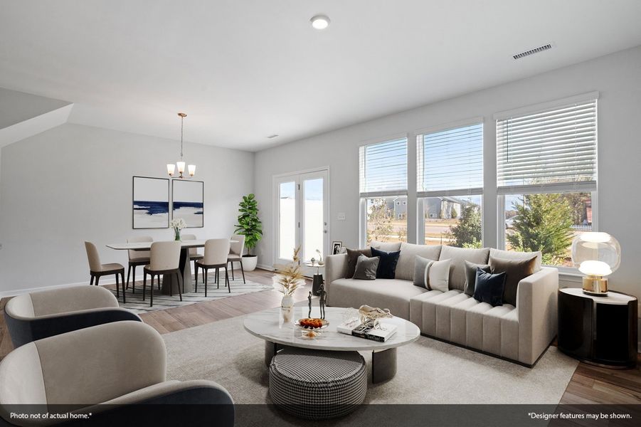 Furnished interior view inside a new home in Sweetbrier, Durham (Image 8). Furnished interior view inside a new home in Sweetbrier, Durham (Image 8).