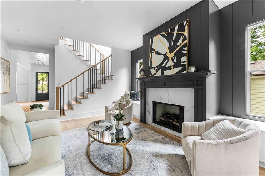 Furnished interior view inside a new home in , Atlanta (Image 5).