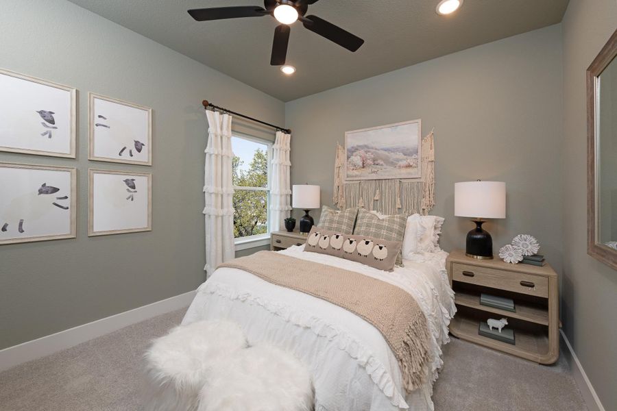Representative furnished interior of a home built from the Winfield by Tri Pointe Homes in Prairie Collection at The Meadows, Krum (Image 15).