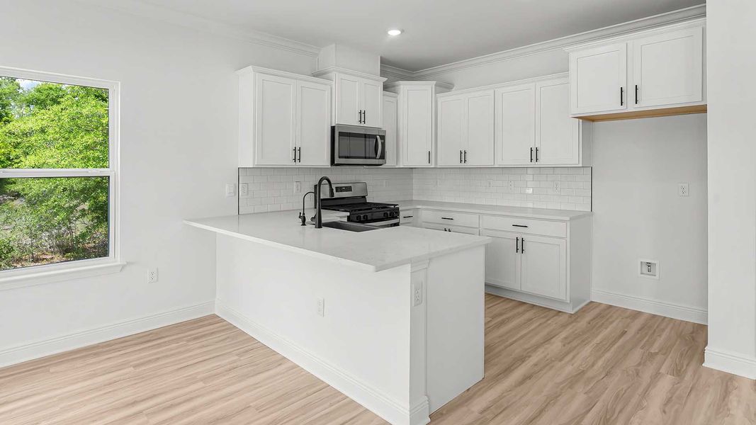 Furnished interior view inside a new home in Sanctuary Beach, Panama City Beach (Image 6).