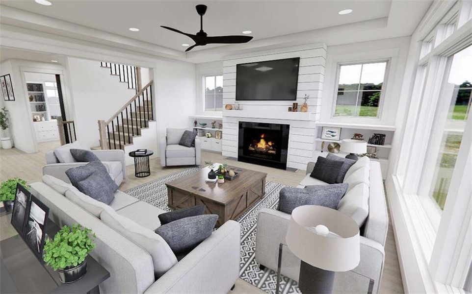 Furnished interior view inside a new home in , Acworth (Image 9).