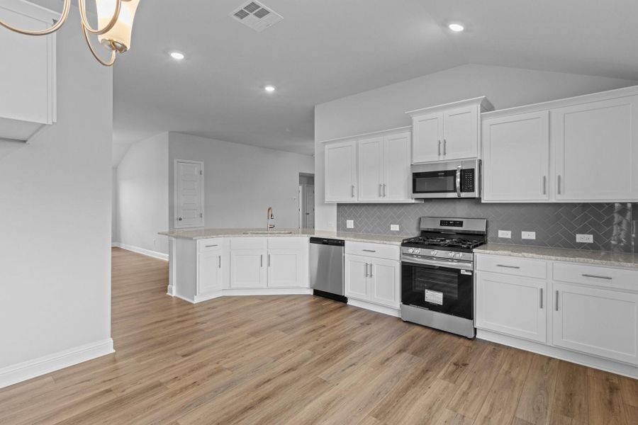 Furnished interior view inside a new home in River Ranch Trails, Dayton (Image 10). Furnished interior view inside a new home in River Ranch Trails, Dayton (Image 10).