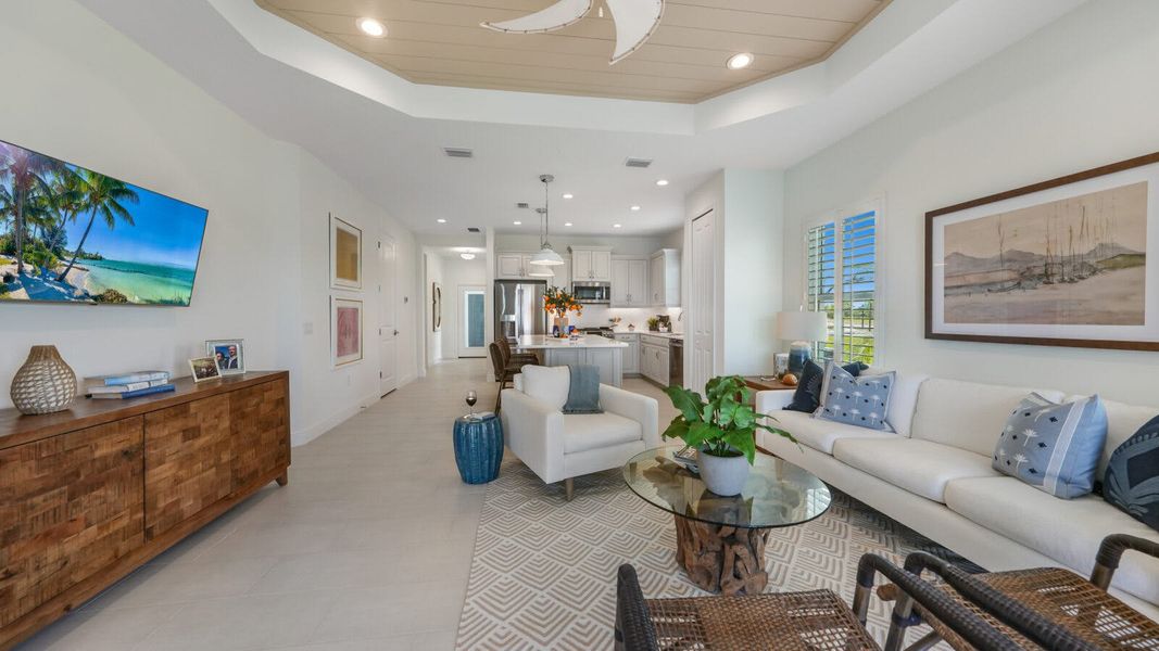 Furnished interior view inside a new home in Wildleaf at North River Ranch, Parrish (Image 13). Furnished interior view inside a new home in Wildleaf at North River Ranch, Parrish (Image 13).