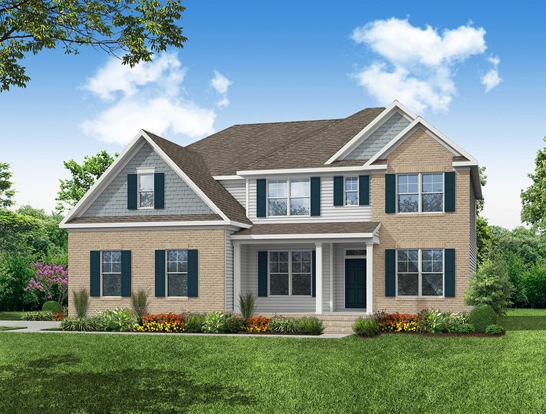 Representative exterior photo of a completed home built from the Charleston by Eastwood Homes in Hancock Farms, Aiken, SC (Image 2). Representative exterior photo of a completed home built from the Charleston by Eastwood Homes in Hancock Farms, Aiken, SC (Image 2).