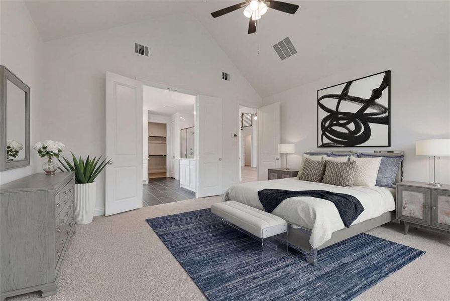 Furnished interior view inside a new home in Somerset Park, Rockwall (Image 13). Furnished interior view inside a new home in Somerset Park, Rockwall (Image 13).