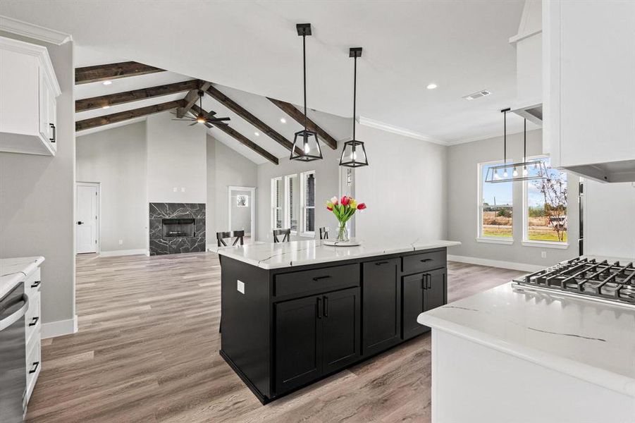 Furnished interior view inside a new home in , Leonard (Image 13).