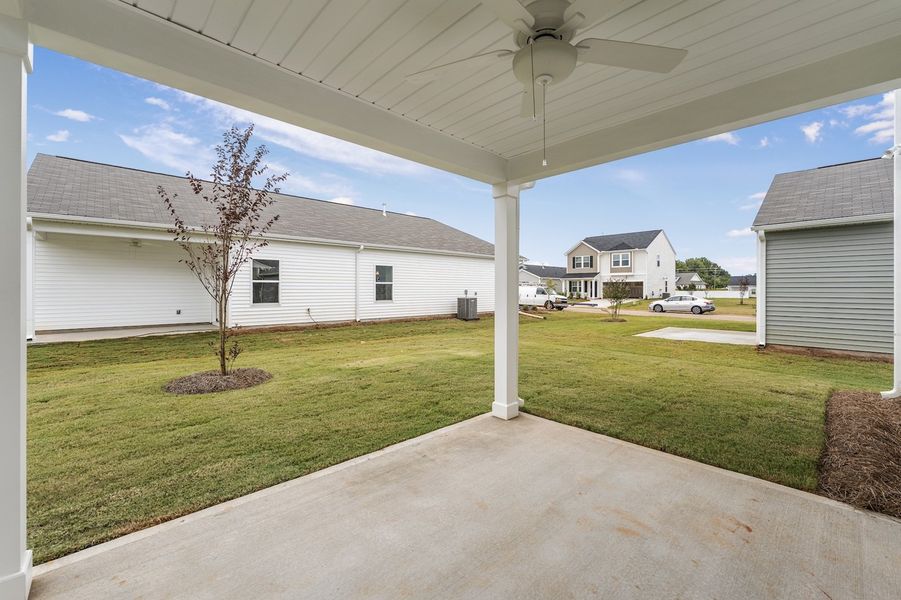 Exterior details and patio area of a home in Wingate, Inman (Image 2). Exterior details and patio area of a home in Wingate, Inman (Image 2).