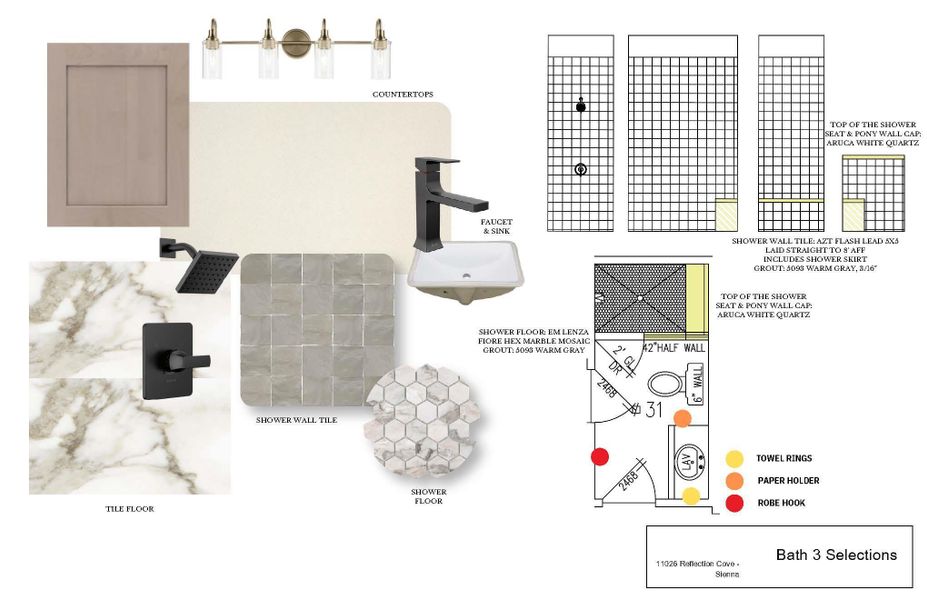 Sample of building materials used in homes in Sienna, Missouri City (Image 9).
