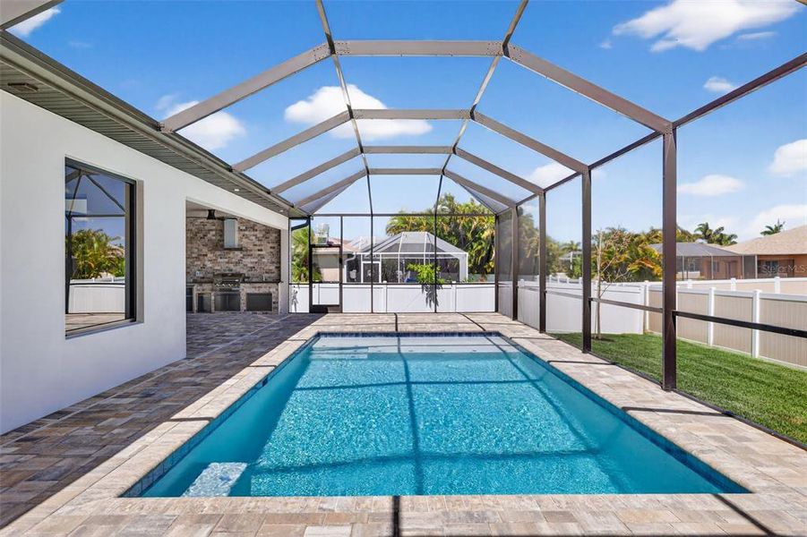 Exterior details and patio area of a home in , Cape Coral (Image 3). Exterior details and patio area of a home in , Cape Coral (Image 3).