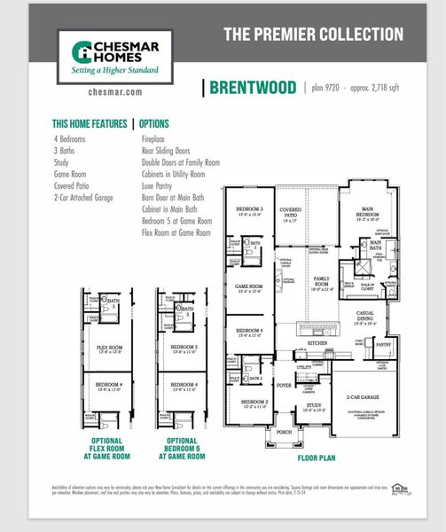 Brentwood Floor Plan Brentwood Floor Plan
