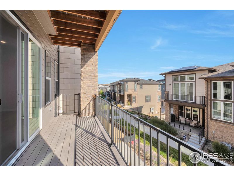 Main Floor Covered Deck on Open Space