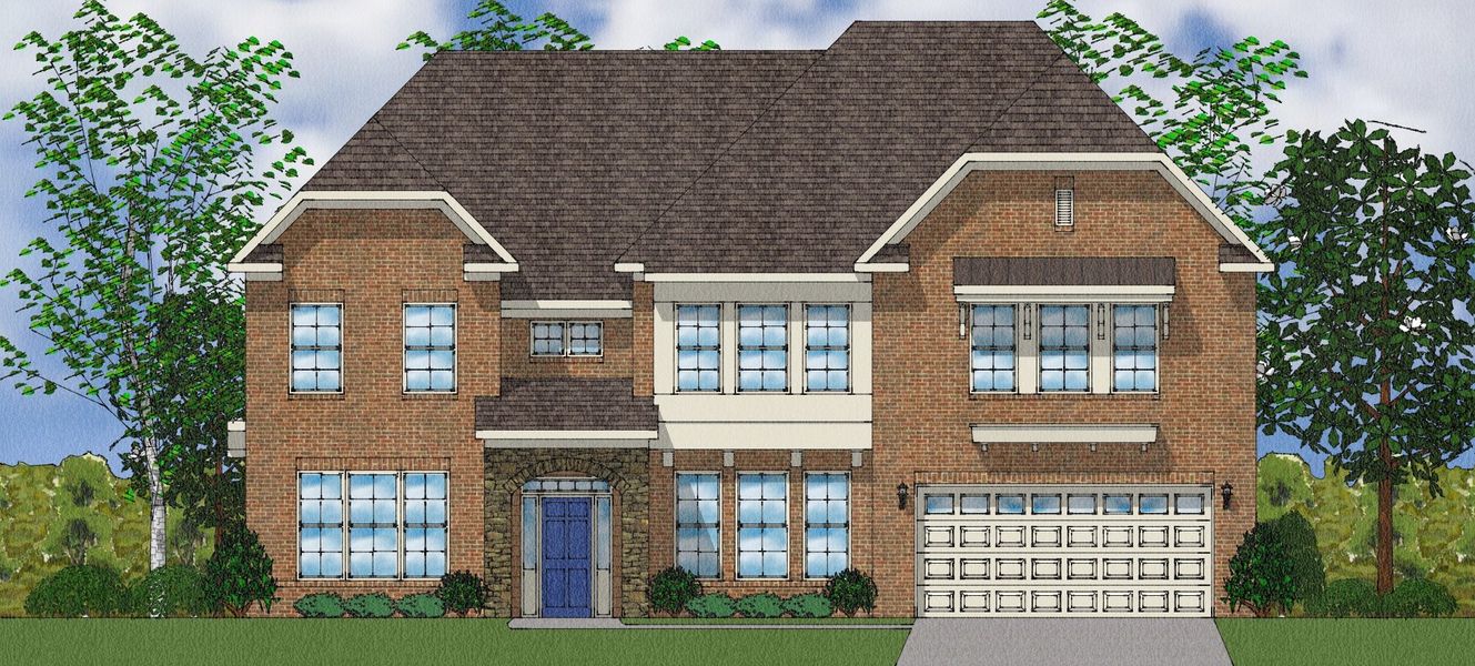 Representative exterior photo of a completed home built from the Rutledge II - Elite Collection by Mungo Homes in Suter Estates, Easley, SC (Image 17).