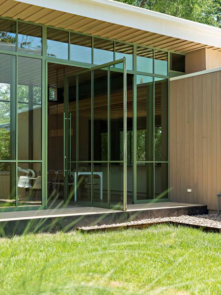 Exterior details and patio area of a home in , Austin (Image 26).