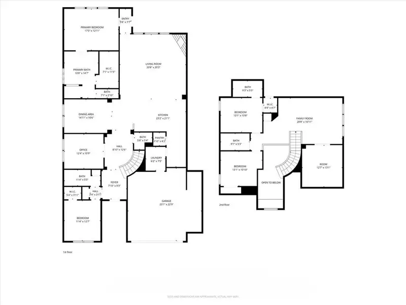 2D floor plan layout of this home in Rockwood 65', Mansfield, TX (Image 5).