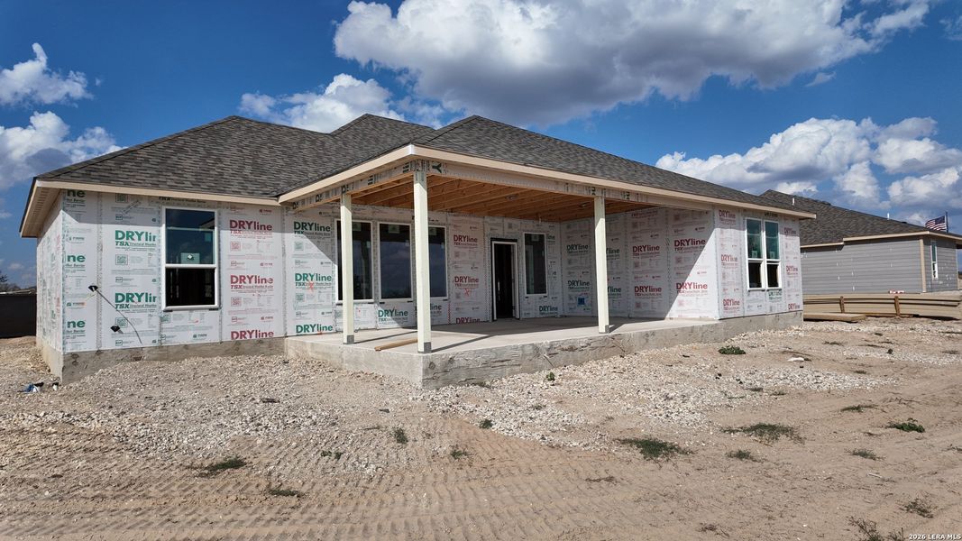 In-progress construction of a new home in Wildwood Reserve, San Antonio, TX (Image 4).
