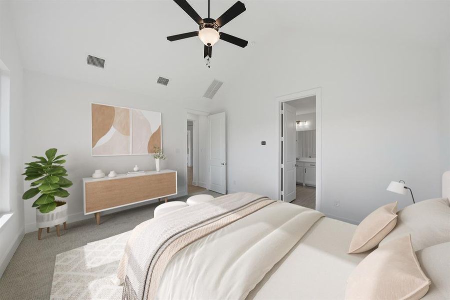 Furnished interior view inside a new home in Devonshire, Forney (Image 12).