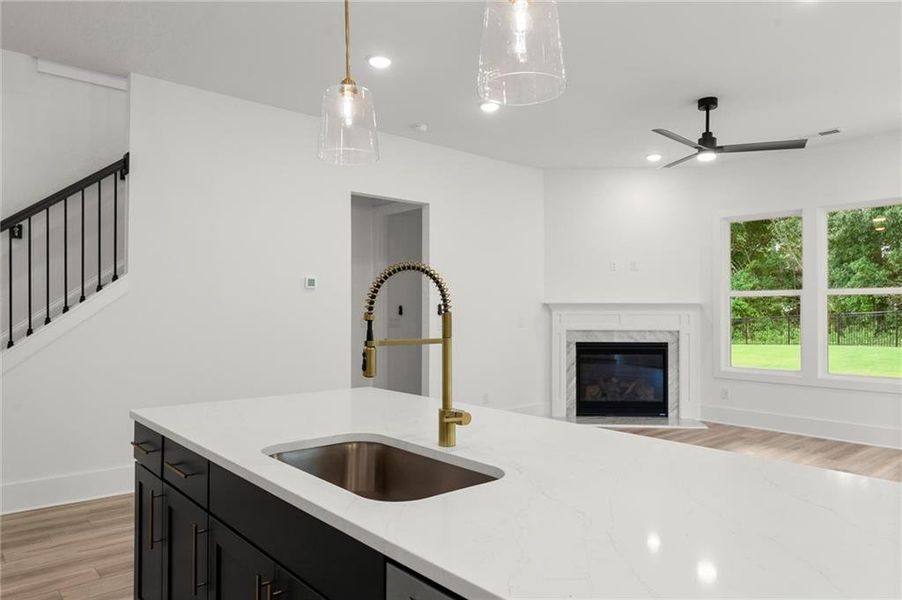 Furnished interior view inside a new home in Hillgrove Preserve, Powder Springs (Image 20).
