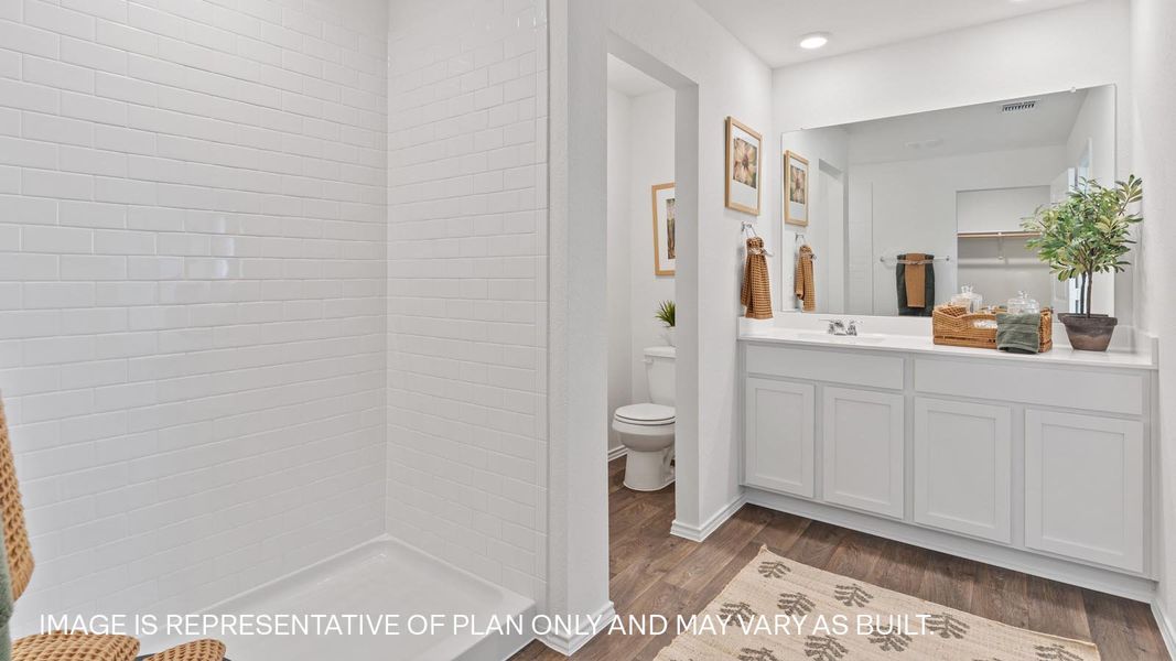 Furnished interior view inside a new home in Wayside, Uhland (Image 14).