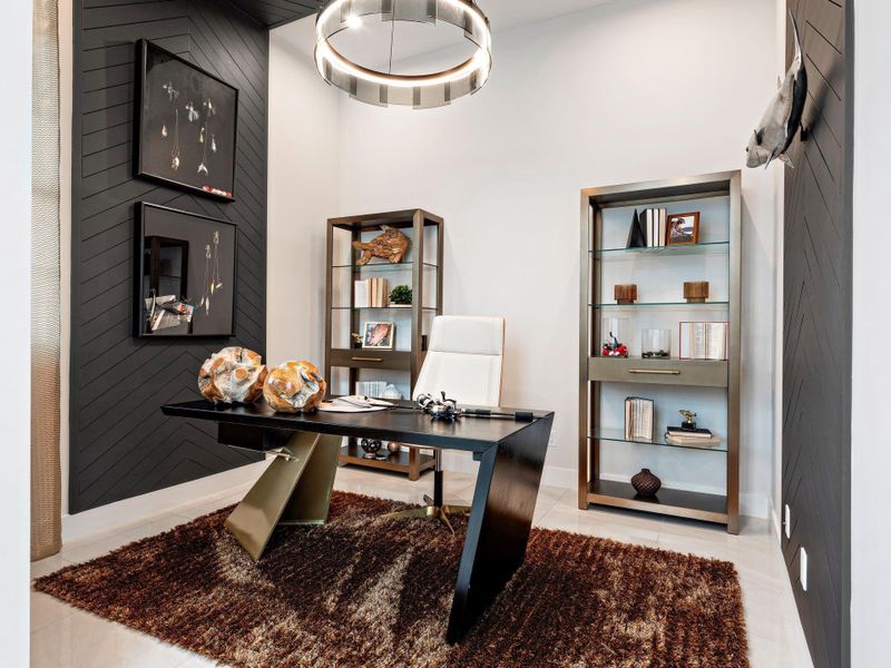 Furnished interior view inside a new home in PGA Village Verano, Port St. Lucie (Image 11).