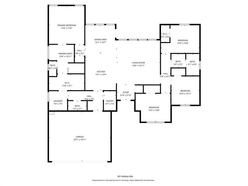 2D floor plan layout of this home in , Mineral Wells, TX (Image 4).