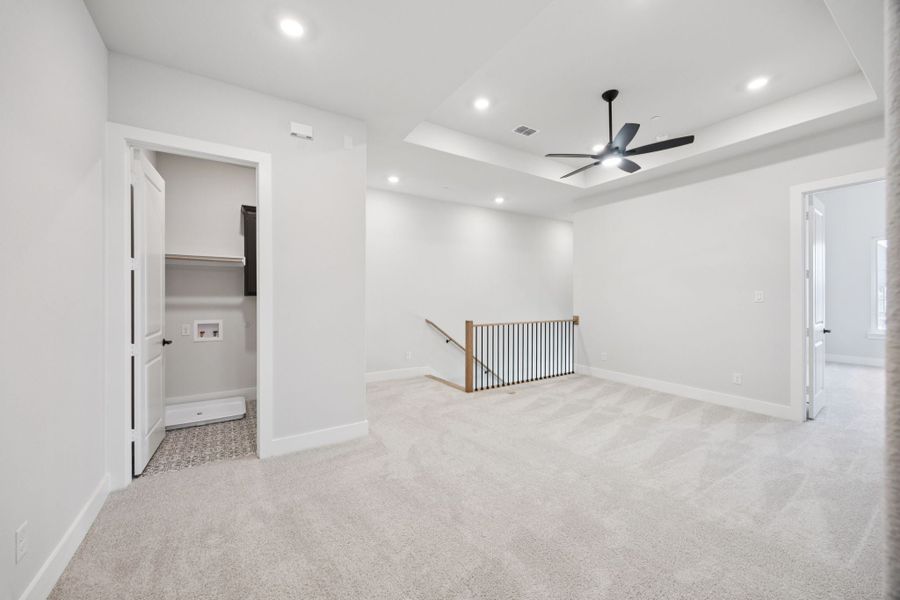 Representative unfurnished interior of a home built from the Washington by Centre Living Homes in Newman Village Townhomes, Frisco (Image 26).