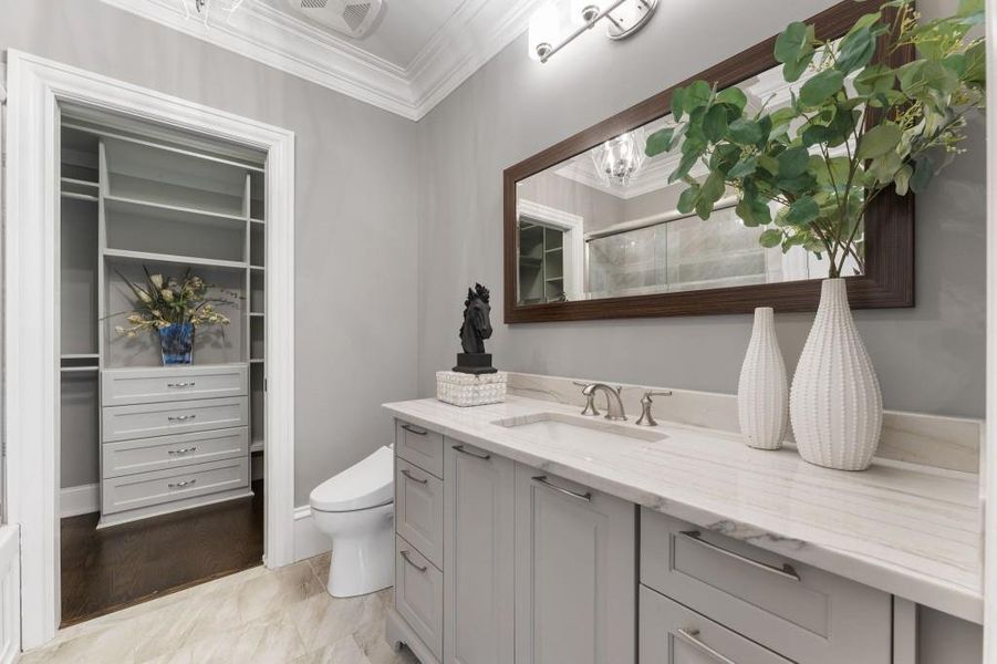 Furnished interior view inside a new home in , Johns Creek (Image 43).