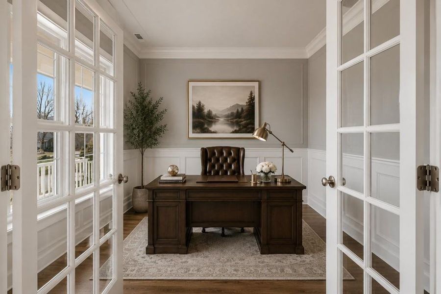Furnished interior view inside a new home in Hemingway, Flowery Branch (Image 29).
