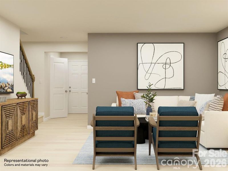 Furnished interior view inside a new home in River Ridge Townes, Charlotte (Image 6).