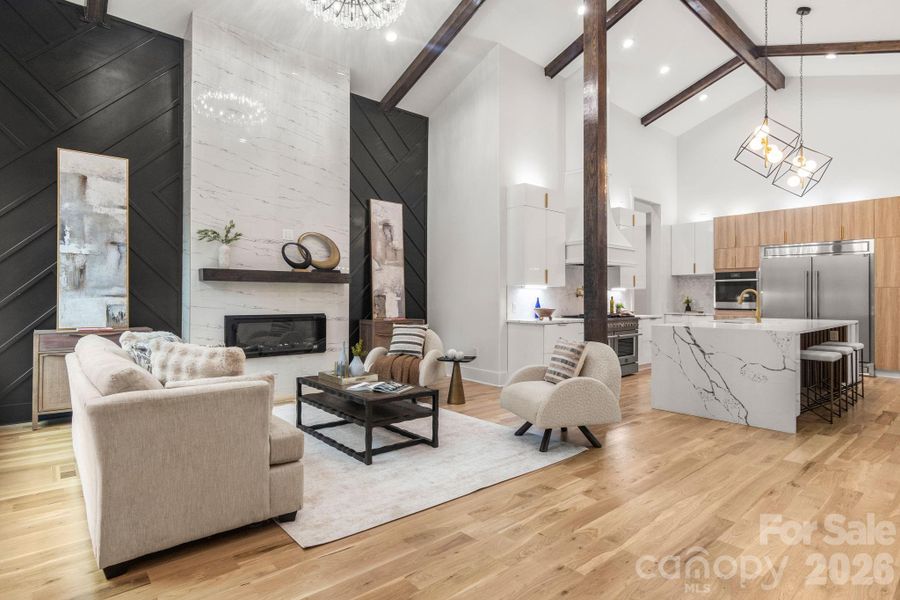 Furnished interior view inside a new home in , Charlotte (Image 5).