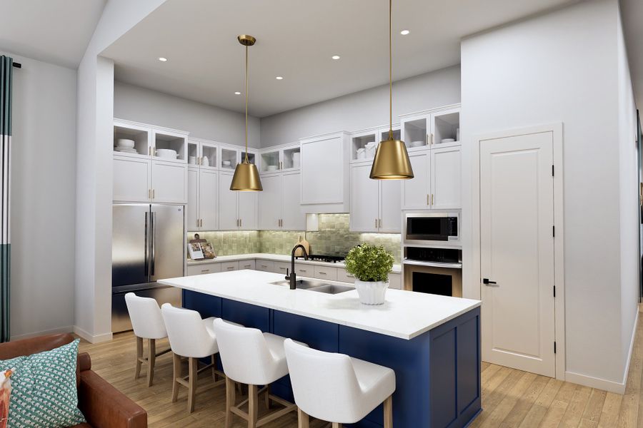 Representative furnished interior of a home built from the The Remi by David Weekley Homes in Furst Ranch, Bartonville (Image 7).