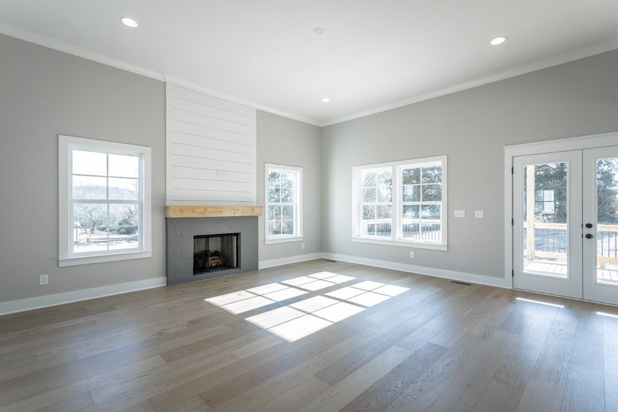 Representative unfurnished interior of a home built from the Carolina A by Riverstone Construction, LLC in Creekside, Cleveland (Image 18).