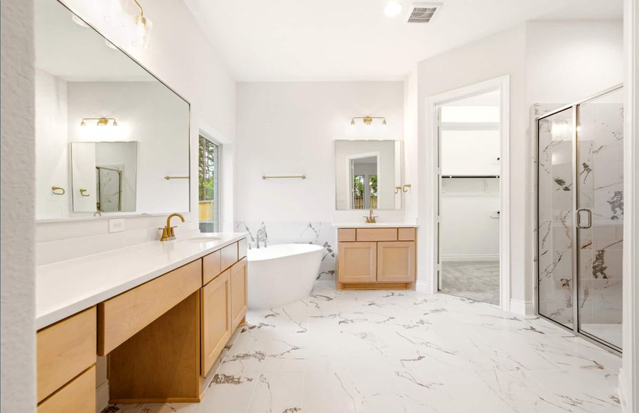 Furnished interior view inside a new home in Bridgeland 60′, Cypress (Image 13).