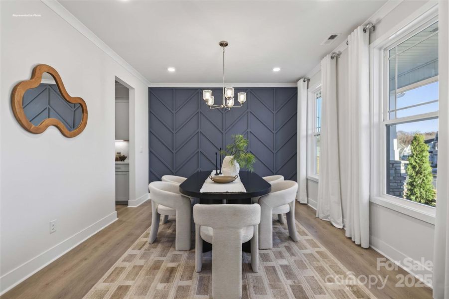 Furnished interior view inside a new home in Sanctuary at Southgate, Indian Trail (Image 8).