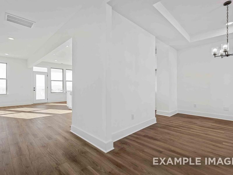 Representative unfurnished interior of a home built from the The Willow C by Davidson Homes LLC in Woods Crossing, Gallatin (Image 23).