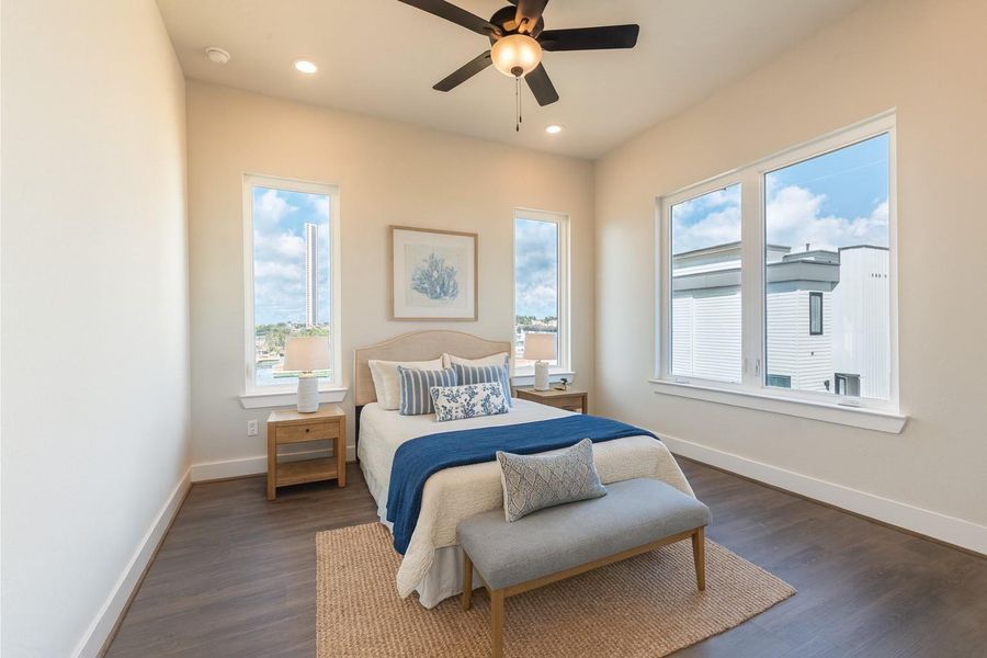 Virtually staged third bedroom