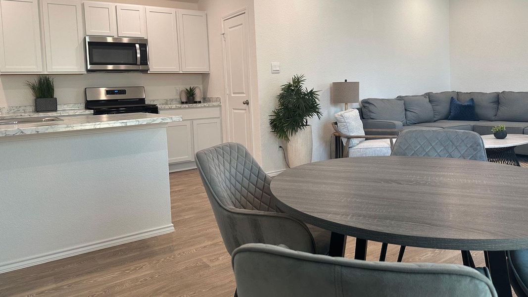 Furnished interior view inside a new home in Valverde, Bastrop (Image 10).